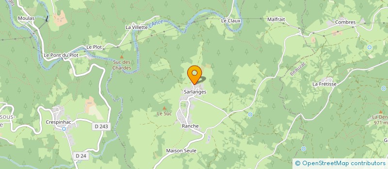 localisation de l'entreprise MONSIEUR EMERIC BOYER  RETOURNAC