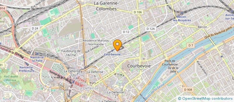 localisation de l'entreprise MONSIEUR EMERIC BUFFETAUD à COURBEVOIE