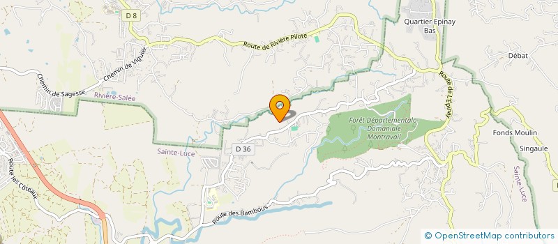 localisation de l'entreprise MONSIEUR EMERIC CHARLES EUPHROSINE  SAINTE-LUCE