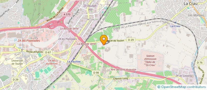 localisation de l'entreprise MONSIEUR EMERIC CHASSARD  LA CRAU