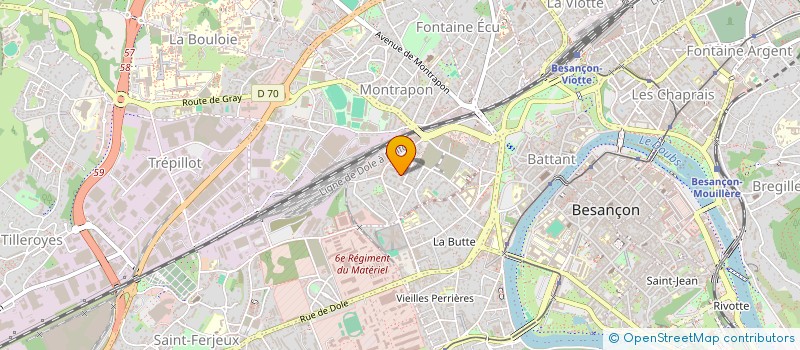 localisation de l'entreprise MONSIEUR EMERIC DELAMARCHE  BESANCON