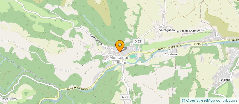 localisation de l'entreprise MONSIEUR EMERIC DEMIGNE  MONTAIGUT-LE-BLANC