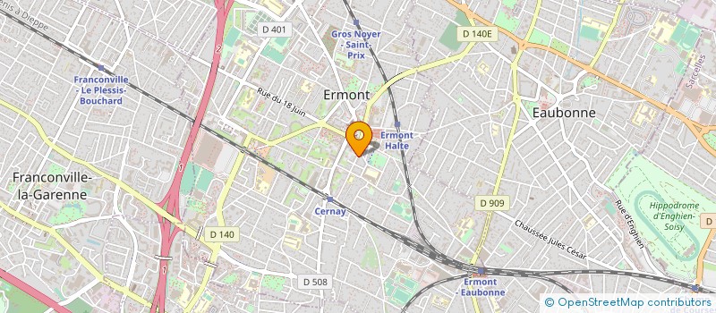 localisation de l'entreprise MONSIEUR EMERIC DREVET à ERMONT