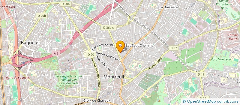 localisation de l'entreprise MONSIEUR EMERIC GUETIN à MONTREUIL