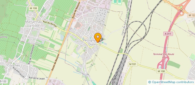 localisation de l'entreprise MONSIEUR EMERIC KUNTZ  PERRIGNY-LES-DIJON