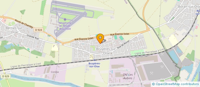 localisation de l'entreprise MONSIEUR EMERIC LE BON  BRUYERES-SUR-OISE