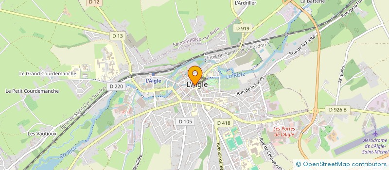 localisation de l'entreprise MONSIEUR EMERIC LEYS à L'AIGLE