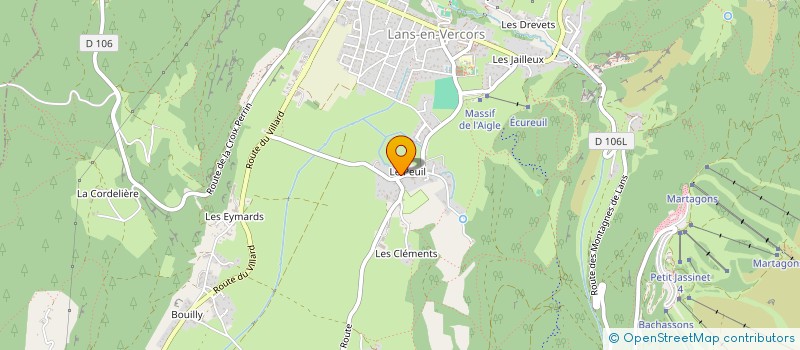 localisation de l'entreprise MONSIEUR EMERIC MALEVERGNE  LANS-EN-VERCORS