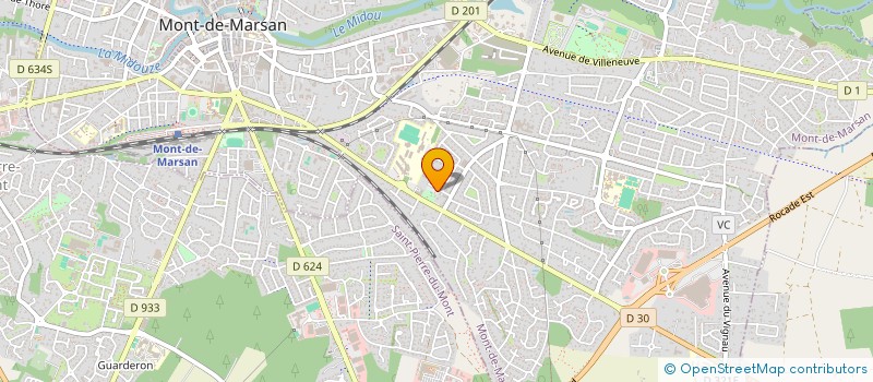 localisation de l'entreprise MONSIEUR EMERIC MARCOUILLER  MONT-DE-MARSAN