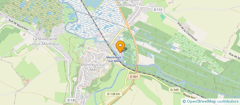 localisation de l'entreprise MONSIEUR EMERIC OLIVIER  MONTREUIL-SUR-MER