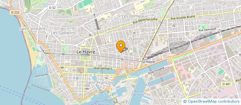 localisation de l'entreprise MONSIEUR EMERIC OUTREMAN à LE HAVRE