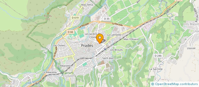 localisation de l'entreprise MONSIEUR EMERIC PESTRE  PRADES