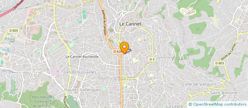 localisation de l'entreprise MONSIEUR EMERIC PEUDON à LE CANNET