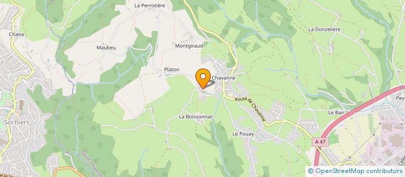 localisation de l'entreprise MONSIEUR EMERIC PITIOT  SAINT-CHAMOND