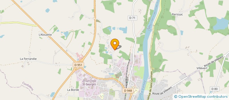 localisation de l'entreprise MONSIEUR EMERIC POINTIER  CONFOLENS