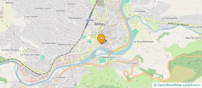 localisation de l'entreprise MONSIEUR EMERIC PRIVAT  MILLAU