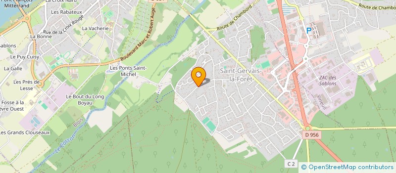 localisation de l'entreprise MONSIEUR EMERIC REVEAU  SAINT-GERVAIS-LA-FORET