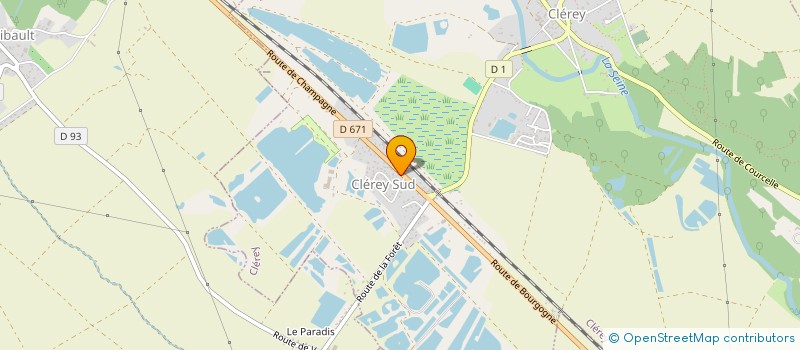 localisation de l'entreprise MONSIEUR EMERIC ROLLIN  CLEREY