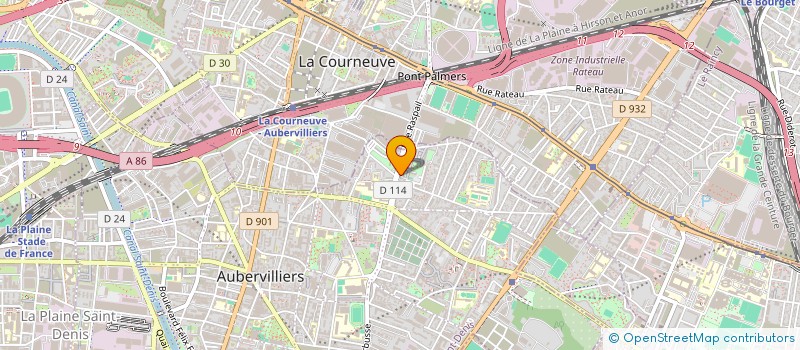 localisation de l'entreprise MONSIEUR EMERIC SAINT-HUBERT  AUBERVILLIERS