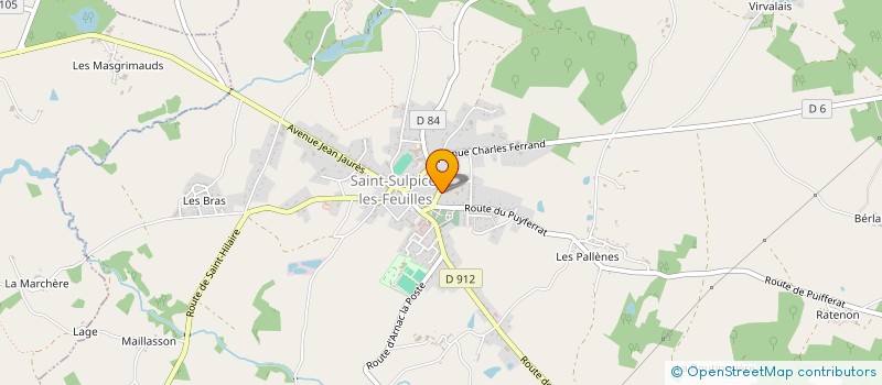 localisation de l'entreprise MONSIEUR EMERIC SORRES  SAINT-SULPICE-LES-FEUILLES