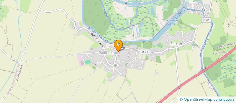 localisation de l'entreprise MONSIEUR EMERIC VERMEULEN  PAILLENCOURT