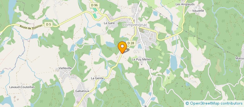 localisation de l'entreprise MONSIEUR EMERIC VILLEMAZET à COMPREIGNAC