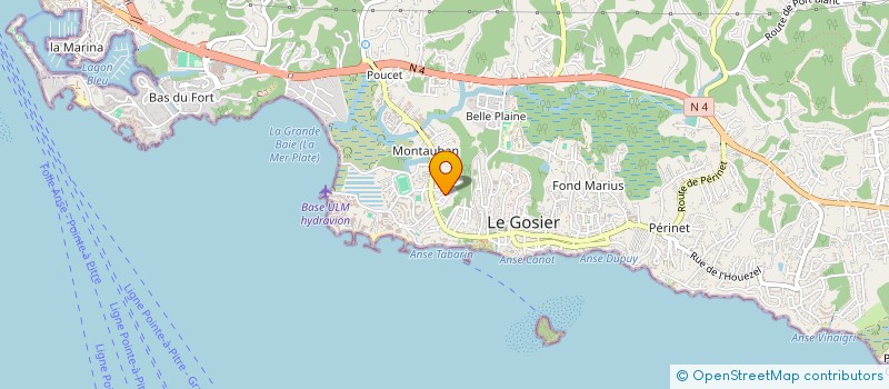 localisation de l'entreprise MONSIEUR EMERICK JEAN-JACQUES  LE GOSIER