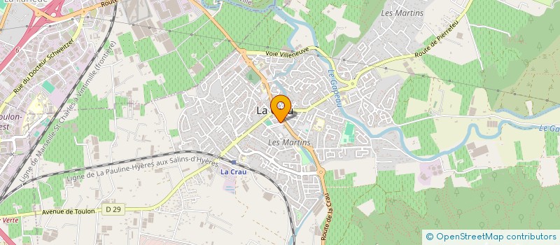 localisation de l'entreprise MONSIEUR EMERICK MARTIN  LA CRAU