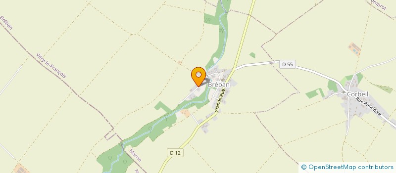 localisation de l'entreprise MONSIEUR EMERICK MEZIERE  BREBAN