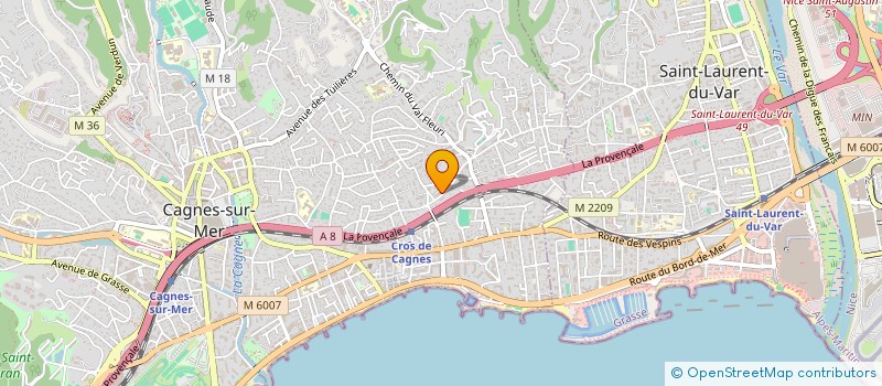 localisation de l'entreprise MONSIEUR EMERSON PUPPO à CAGNES-SUR-MER
