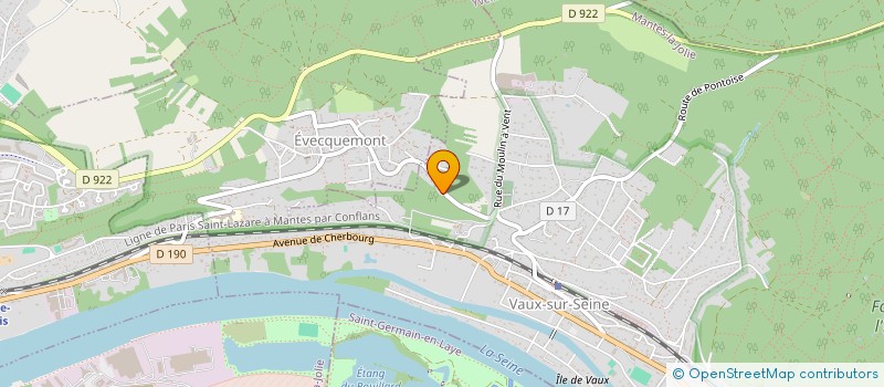 localisation de l'entreprise MONSIEUR EMERY HADJAZ  VAUX-SUR-SEINE