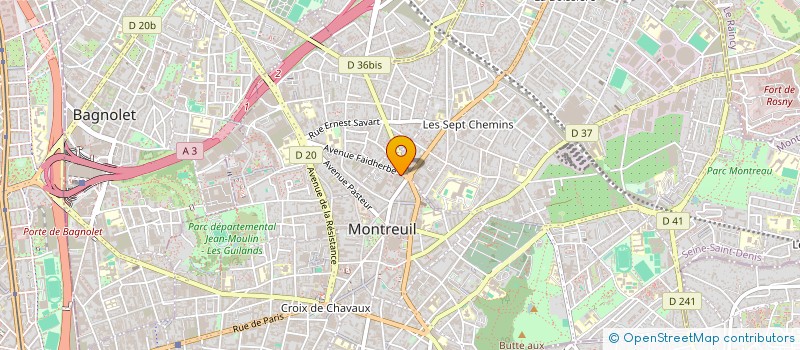 localisation de l'entreprise MONSIEUR EMERY SAMI  MONTREUIL