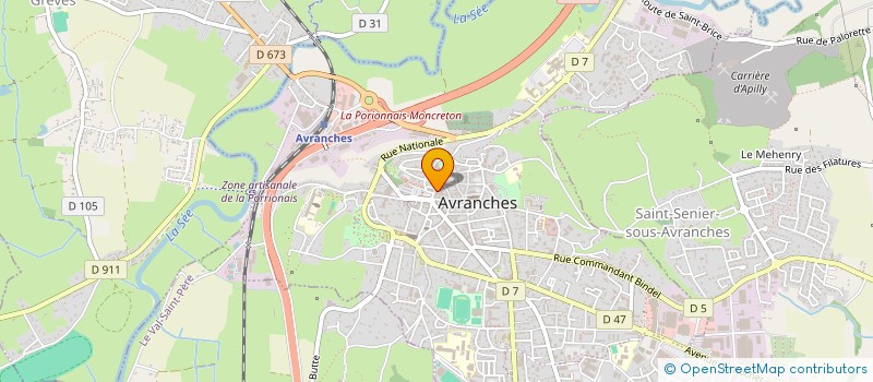 localisation de l'entreprise MONSIEUR EMERYC DHUY  AVRANCHES