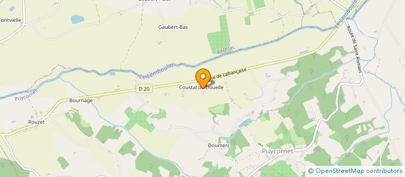 localisation de l'entreprise MONSIEUR EMIEL RIJSEMUS  PUYCORNET