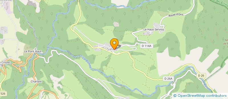 localisation de l'entreprise MONSIEUR EMILE ANDREOLETY à SIEVOZ