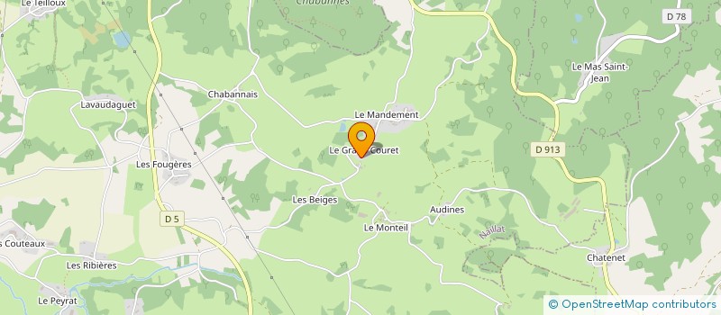 localisation de l'entreprise MONSIEUR EMILE AUROUX à NAILLAT