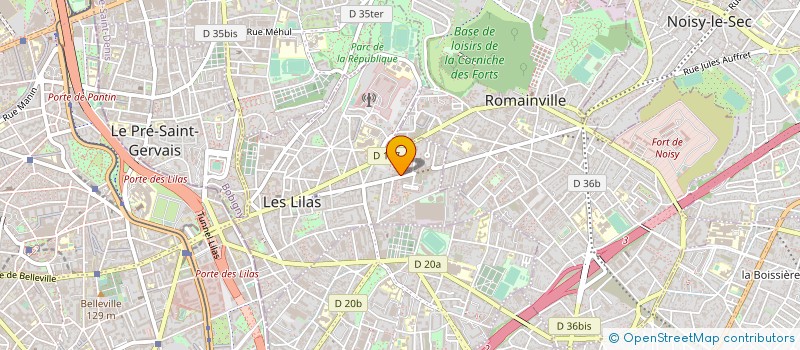 localisation de l'entreprise MONSIEUR EMILE BACCOUCHE à LES LILAS