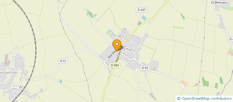 localisation de l'entreprise MONSIEUR EMILE BEAUGEARD  EFFIAT