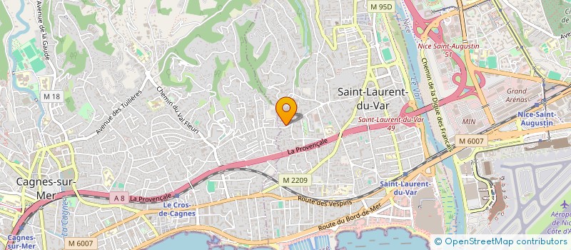 localisation de l'entreprise MONSIEUR EMILE BIFFI  SAINT-LAURENT-DU-VAR