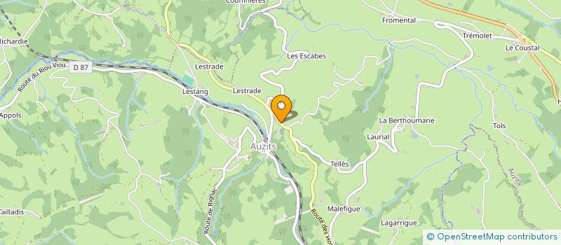 localisation de l'entreprise MONSIEUR EMILE BLAISE  AUZITS