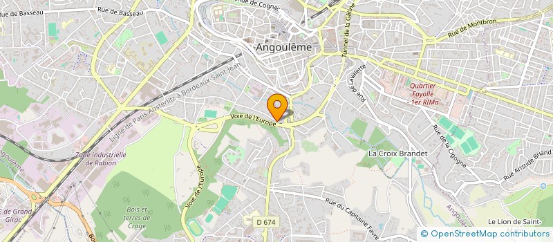 localisation de l'entreprise MONSIEUR EMILE BLONDIN à ANGOULEME