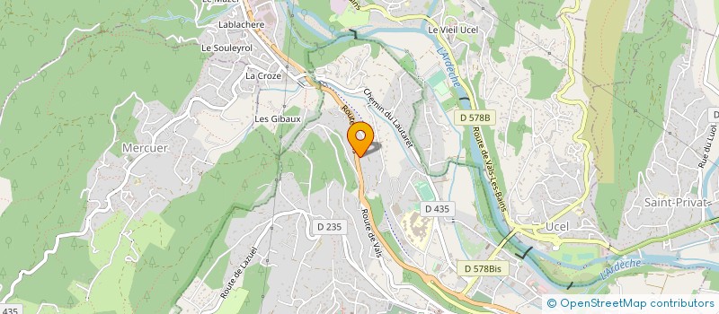 localisation de l'entreprise MONSIEUR EMILE BONHOMME à AUBENAS