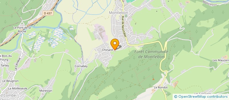 localisation de l'entreprise MONSIEUR EMILE BOUCARD  MONTLEBON
