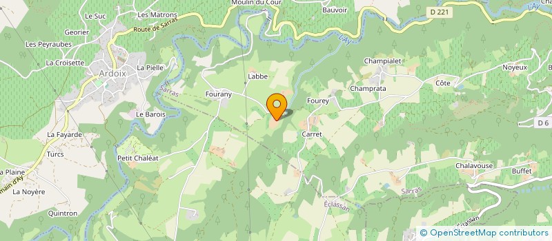 localisation de l'entreprise MONSIEUR EMILE BOUCHET  SARRAS