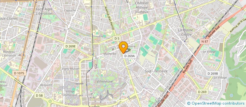 localisation de l'entreprise MONSIEUR EMILE BOUJARD  GRENOBLE
