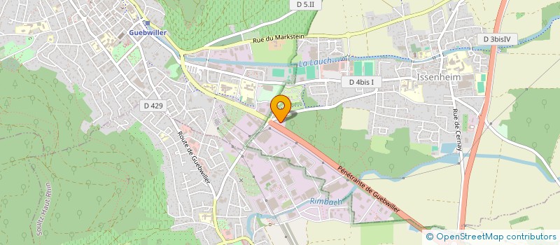 localisation de l'entreprise MONSIEUR EMILE BRINGIA  GUEBWILLER