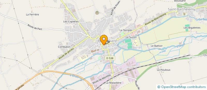 localisation de l'entreprise MONSIEUR EMILE BRINGOLD  BEAUREPAIRE