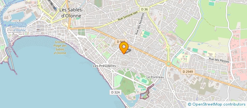 localisation de l'entreprise MONSIEUR EMILE BROCHARD à LES SABLES D'OLONNE