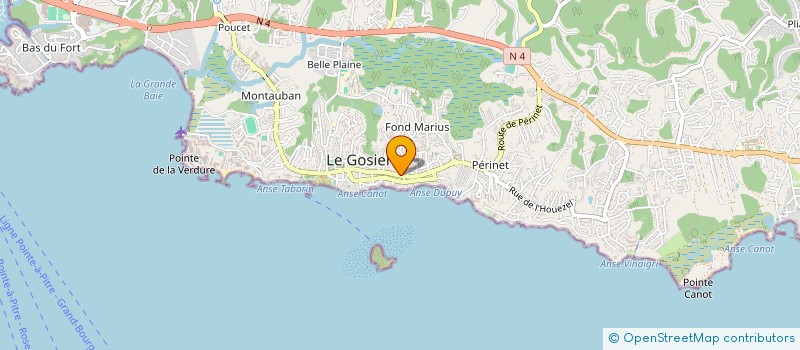 localisation de l'entreprise MONSIEUR EMILE BROSSEAU à LE GOSIER