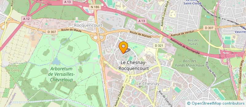 localisation de l'entreprise MONSIEUR EMILE CAHEN  LE CHESNAY-ROCQUENCOURT